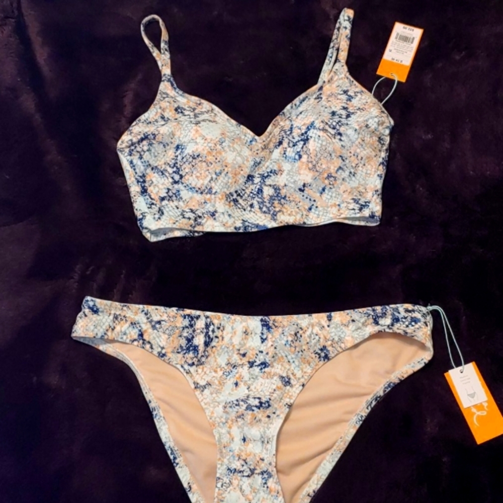 NWT Kona Sol Snake Print Bikini